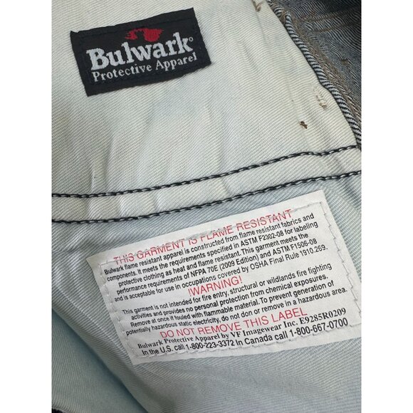 Bulwark FR Carpenter Jeans 52X31 Flame Resistant Denim Safety Pants Workwear New - Picture 6 of 13